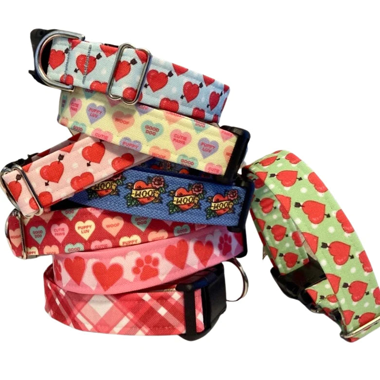 Hearts Collar Blue