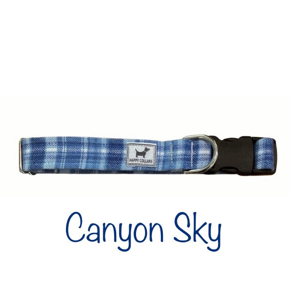 Cozy Cabin Flannel Dog Collars