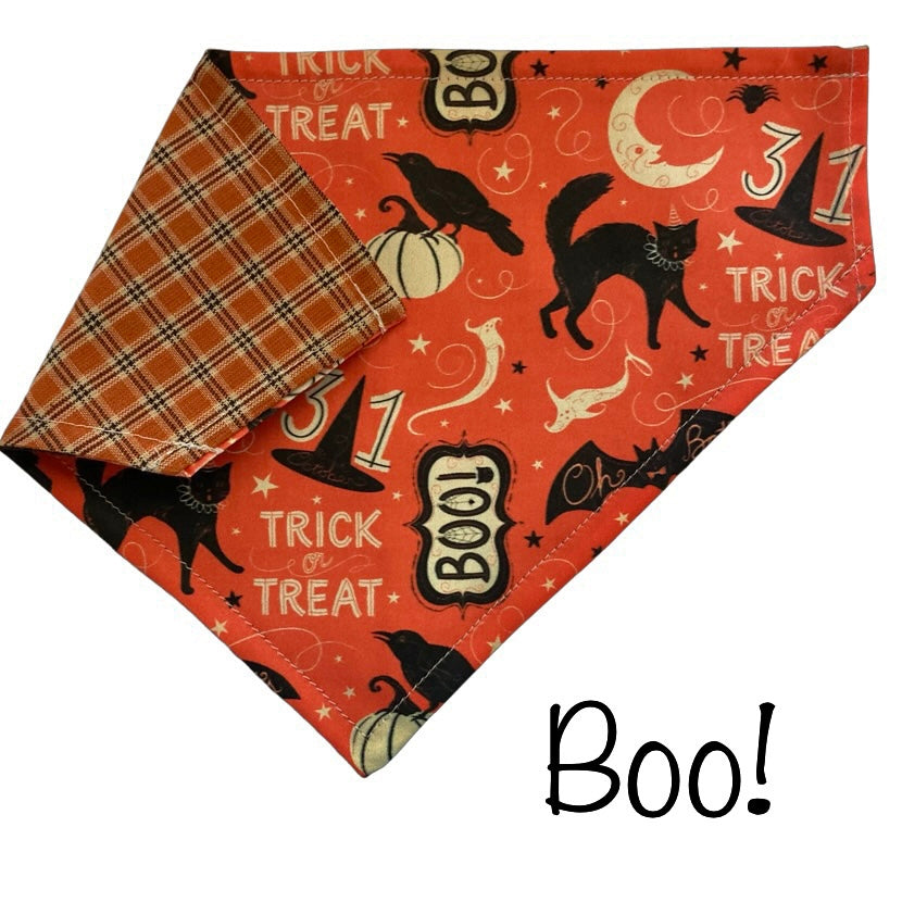 Boo! - Halloween Collar Slip On Bandana