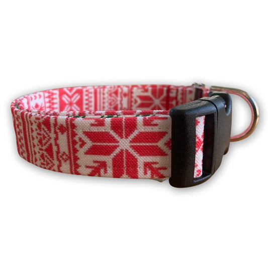 Nordic Stripe Christmas Plaid Collar